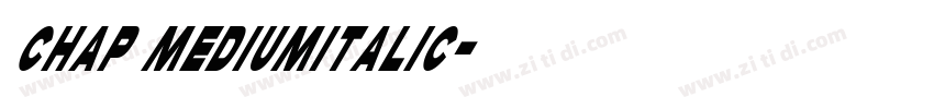 Chap MediumItalic字体转换 Chap MediumItalic字体转换